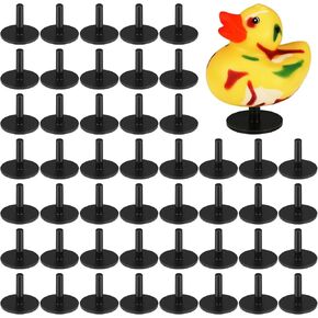 50 Pcs Jeep Duck Holder Rubber Duck Plug for Jeep Dashboard and Fixed Monitor Contains Double-Sided Stickers,Great Gift for Jeep Lover(Rubber Duck Not Included)