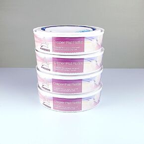 4-Pack Diaper Pail Refills Compatible with Genie and Munchkin Diaper Pails Refills