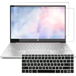 2 Pack 14 inch Matte Screen Protector For HP Pavilion x360 14-dy 14-dw Laptop Eye Protection Filter, With 2022 2021 HP Pavilion x360 14-dy (14-dy0000-dy9999) 14m-dw Keyboard Cover
