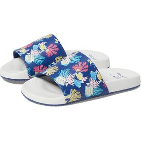 Janie and Jack Baby-Girl's Fish Print Pool Slide (Toddler/Little Big Kid) Flat Sandal