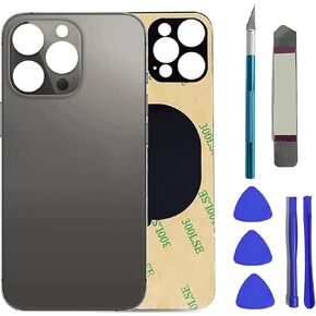 13 Pro Max Back Glass Replacement for iPhone 13 Pro Max Rear Back Glass,Compatible with iPhone 13 Pro Max Rear Glass Kit with Pre-Installed Adhesive and Tools(Sierra Blue)