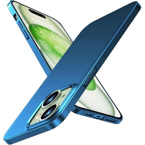 Gxmeuie for iPhone 15 Plus 5G Ultra Thin Case, [Silky Touch][Anti-Fingerprint], 15 Plus Slim Hard PC Matte Back Cover Anti-Scratch Shockproof Protective Cases for iPhone 15 Plus 5G 6.7-inch (Blue) in Kuwait
