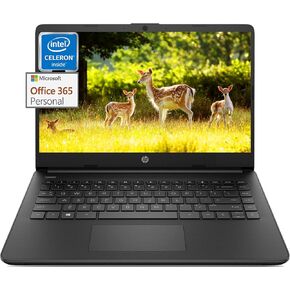 HP Stream 14 inch Laptop for Student and Business, Intel Quad-Core N4120 Processor, 8GB RAM, 320GB Storage (64GB eMMC + 256GB Card), 1-Year Office 365, Webcam, Long Battery Life, WiFi, Win 11 H in S
