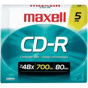 Maxell 648220 648220 CD-R Disc 5 Count in Kuwait