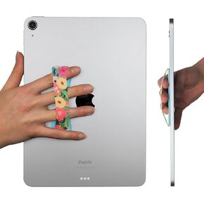 LOVEHANDLE Tablet/XL Grip for Most Tablets and Large Smartphones, Camellias