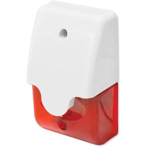 Seco-Larm Indoor/Outdoor 110dB Mini Siren w/ Red Strobe