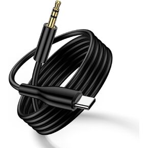 كابل صوت USB C إلى 3.5 مم من سامسونج، محول مقبس سماعة رأس ذكر 3FT من النوع C إلى 3.5 مم سلك ستيريو للسيارة لهاتف Samsung Galaxy A15 A54 A35 A55 A14 S24 S23 Ultra S22 S21 S20، Pixel 8a 8 7 6، iPhone 15، iPad