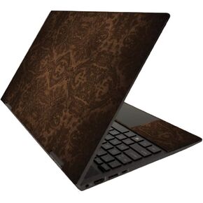 MightySkins Skin for HP Envy x360 15" (2020) - Brown Linen | Protective, Durable, and Unique Vinyl Decal wrap Cover | Easy to Apply, Remove, and Change Styles | Made in The USA