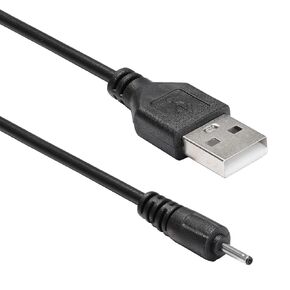 Small Pin USB Cable Mobile Phone Charger - Compatible with Nokia Phone Classic, Flip & Slide Phones, Toys & Speakers - Easy to Use & Lightweight Charging Connector Cable - 60cm, Black