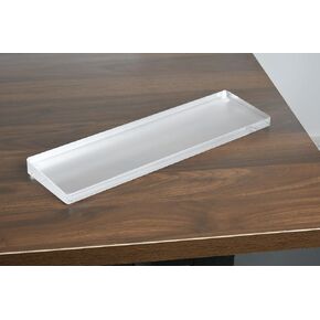 Frosted Acrylic Gaming Keyboard Wrist Rest Pad, Clear Wrist Rest for Computer Keyboard, Office, Laptop, Mac, Comfortable, Lightweight, Ergonomic for Easy Typing Pain Relief (12.5 x 3.5 x .75 inches)