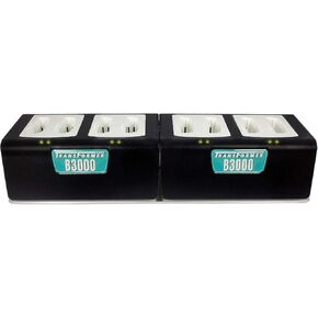 Transformer 8-Bay Battery Charger for Vocera B3000 batteries. Power Supply included