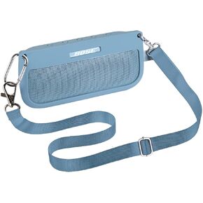 Khanka Silicone Case Replacement for Bose SoundLink Flex Bluetooth Portable Speaker (Blue)
