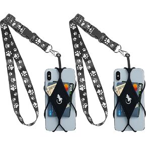 Gecko Travel Tech Cell Phone Holder for Walking with Universal Lanyard Phone Case for Most Smartphones