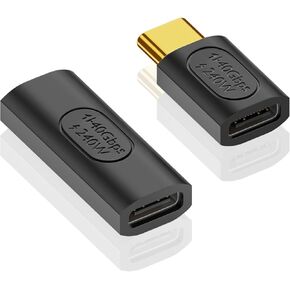 Poyiccot USB C Extender Adapter 240W, 40Gbps USB C Male to Female Adapter & USB C Female to Female Adapter, USB 4.0 Type C Extension Adapter for iPhone & Laptop USB C Devices