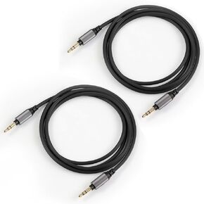 FAAEAL ATH-M50xBT Coiled Audio Cable Compatible with Audio Technica SR50BT ANC9 Sony WH-1000XM5 XM4 WH-XB910N MDR-1000X Headphones 3.5mm(1/8") Extension Wire with 6.35mm(1/4") Adapter 14ft