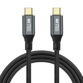 SinLoon Gen3.2 Type-C Data Cable Dual Type-C Cable with Emark PD Chip 100W High Definition 8k Projection Screen Cable 20GB Full Phone Data Cable 1M