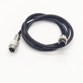 3.28 ft GX12 4 Pin Male to Female Head Aviation Cordset, GX12 4Pins Female to Male Connector Electrical Cable Panel Mount Circular Metal Aviation Adapter Cordset for Ships 22AWG (1meter)