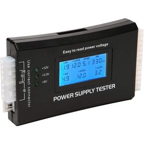Power Supply Tester PC Computer LCD 20/24 Pin 4 PSU ATX BTX ITX SATA HDD Digital