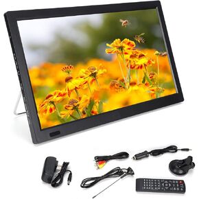 Tbest 13 inch tv smart,13 in smart tv,TV Antennas STAR 13 Inch ATSC Digital TV Portable HD Television for Car Cam US Plug 110‑220V