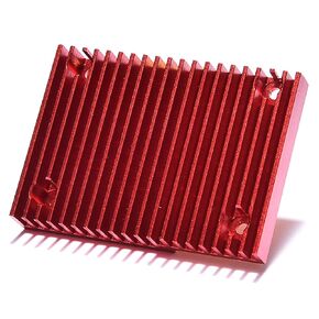 BIGTREETECH Custom Heatsink for Pad 7, Alunimnum Heat sink for BTT Pa7 Klipper Touch Screen, 2.44 * 1.73 * 0.39 Inches, Red