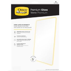 واقي شاشة زجاجي فاخر مضاد للميكروبات من OtterBox لجهاز iPad Pro مقاس 11 بوصة (M4) (2024)، استجابة لمس لا تشوبها شائبة، مقاوم لبصمات الأصابع، ملاءمة دقيقة، وضوح نابض بالحياة