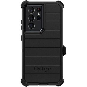 OtterBox Defender Galaxy S21 Ultra Phone Case - Non-Retail Packaging - Black