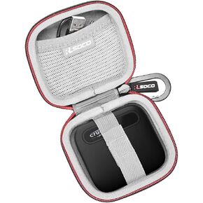 RLSOCO Hard Case for Crucial X10 Pro/X9/X9 Pro/X6 Portable SSD 4TB/2TB/1TB/500GB External Solid State Drive (Case Only)