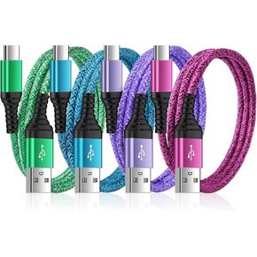 iPhone 15 Charger Cord USB to USB C Cable 4Pack/3FT USB Type C Car Charging Cord for iPhone 15/15 Pro/15 Pro Max/15 Plus, Samsung Galaxy S24 A15 A54 5G A53 A13 S23 S22,Google Pixel 8 Pro 7a 7 6 5 4XL