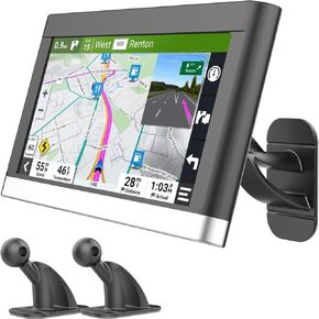 for Garmin GPS Car Mount 2 Pack Replacement Adhesive 17mm Ball Mount Dashboard Windshield Holder fit Garmin Nuvi Drive Dezl Navigator, Black