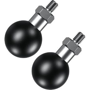 BRCOVAN 2 Pack, 1'' Ball Adapter with M6 x 1.0 Threaded Post Compatible with RAM Mounts B Size 1 Inch Ball Double Socket Arm