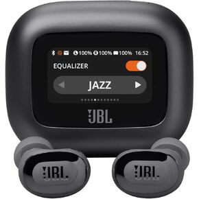 JBL Live Buds 3 - True wireless noise-cancelling bud-type earbuds, 40Hrs total playback, Wireless Charging, 6 Mics for perfect calls, Multi-point connection, IP55 waterproof and dustproof (Black)