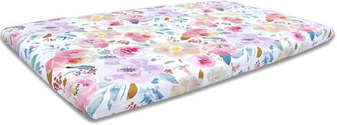 AMROSE 3 Pack Changing Pad Covers, 32" x 16" Ultra Soft Microfiber Diaper Change Table Sheets for Baby Girls, Violet in Kuwait