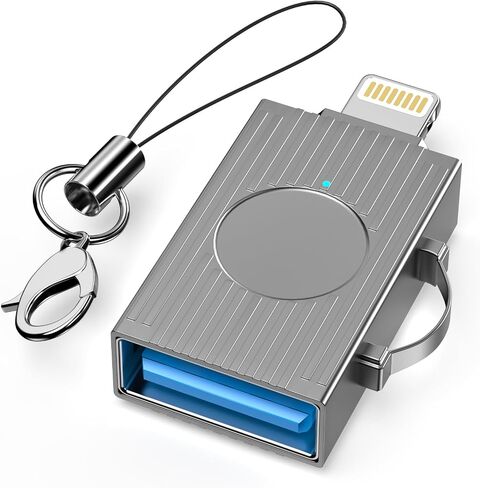 [Apple MFi Certified] Lightning Male to USB3.0 Female Adapter,Portable USB Camera Adapter Data Sync OTG Cable Compatible for iPhone 14 13 12 11 XS XR X for Card Reader Flash Drive Mouse MIDI Keyboard in Saudi Arabia