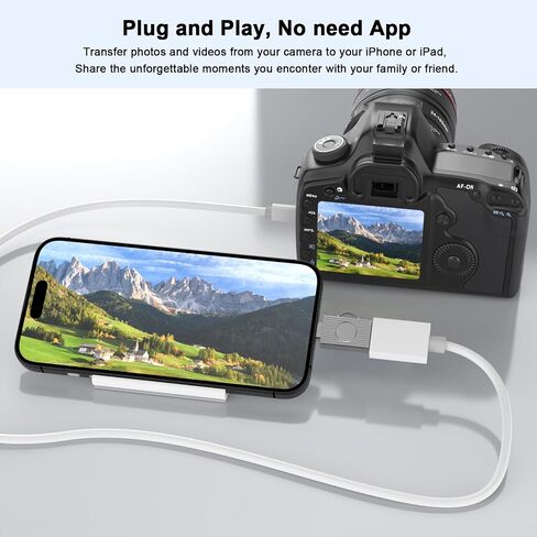 [Apple MFi Certified] Lightning Male to USB3.0 Female Adapter,Portable USB Camera Adapter Data Sync OTG Cable Compatible for iPhone 14 13 12 11 XS XR X for Card Reader Flash Drive Mouse MIDI Keyboard in Saudi Arabia