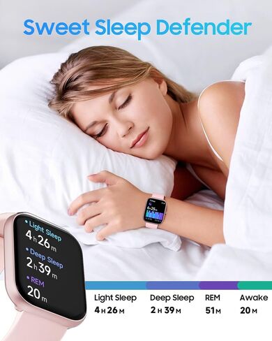 Smart Watch for Women, Alexa Built-in, Answer/Make Calls, 1.91" HD Screen Fitness Watch, IP68 Waterproof, 100 Sports, Heart Rate Monitor, Sleep Tracker, Smartwatch Compatible Android iOS, Beige in Saudi Arabia