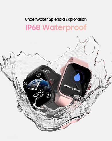 Smart Watch for Women, Alexa Built-in, Answer/Make Calls, 1.91" HD Screen Fitness Watch, IP68 Waterproof, 100 Sports, Heart Rate Monitor, Sleep Tracker, Smartwatch Compatible Android iOS, Beige in Saudi Arabia
