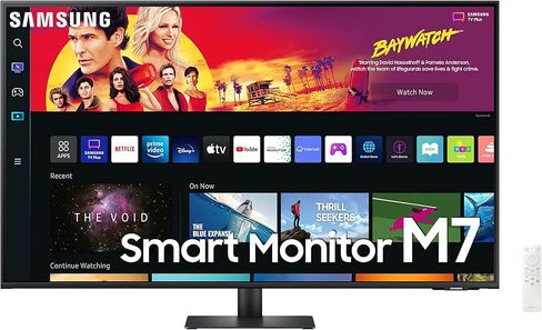 SAMSUNG 32-Inch M70C Series UHD Smart Computer Monitor w/Streaming TV, Gaming Hub, Adjustable Stand, Remote PC Access, Slimfit Camera in Kuwait