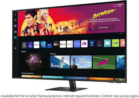 SAMSUNG 32-Inch M70C Series UHD Smart Computer Monitor w/Streaming TV, Gaming Hub, Adjustable Stand, Remote PC Access, Slimfit Camera in Kuwait