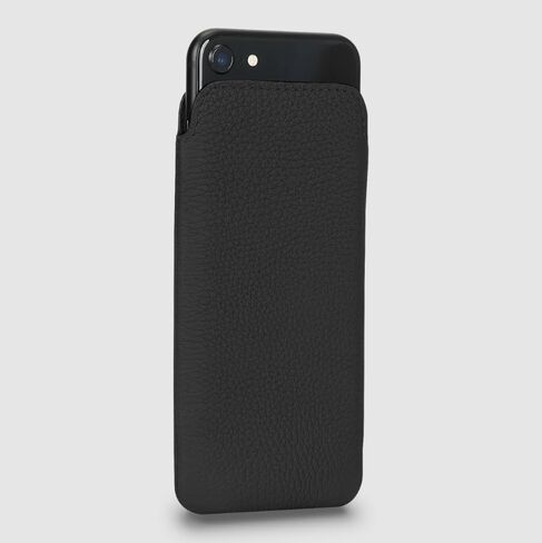 UltraSlim Classic, Leather Sleeve Case Compatible with (Black, iPhone SE 3rd / 2nd / 8/7) in Saudi Arabia