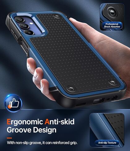 LeYi for Samsung Galaxy-A15-5G Case: Galaxy A15 5G Phone Case with Screen Protector, Dual Layer Protective Hard PC Back & Soft Bumper Resilient Shock Absorb Case Cover Samsung A 15 5G, Red Pink in Saudi Arabia