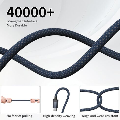 140W USB-C To Magnetic 3 Cable,2M/6.6FT Magnetic Charging Cable For MacBook Air 2024 M3 13/15inch,MacBook Air 2022/2023 M2,MacBook Pro 2023 M2 Pro & Max 14"16",MacBook Pro 2021 M1 & Max 14"16 in Kuwait