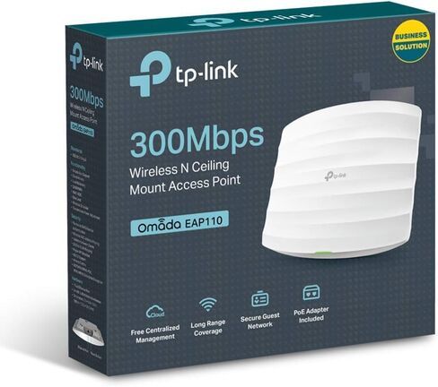 TP-LINK EAP115 V4TP-Link N300 Wireless Access Point – PoE Powered, Free Managing Software, Free Facebook/SMS Registration Portal(EAP115), White (Renewed) in Saudi Arabia