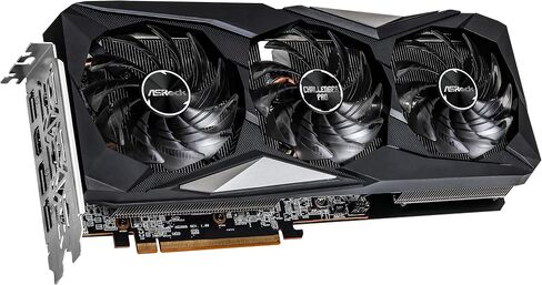 ASROCK AMD Radeon RX 6600 XT Challenger Pro 8GB OC 16 Gbps GDDR6 128 بت 7680 x 4320 0dB بطاقة رسومات التبريد الصامت DisplayPort HDMI in Saudi Arabia