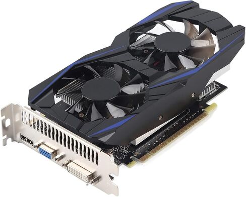 GTX1050Ti 4GB Dual Fan DVI VGA Gaming Graphics Card, 128bit, DDR5, 700MHz, PCI Express 2.0, for Desktop Computer in Saudi Arabia