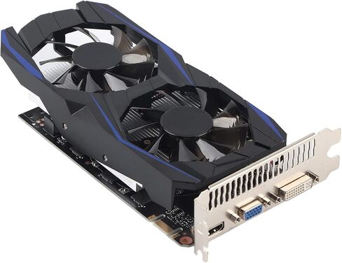 GTX1050Ti 4GB Dual Fan DVI VGA Gaming Graphics Card, 128bit, DDR5, 700MHz, PCI Express 2.0, for Desktop Computer in Saudi Arabia