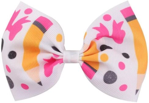 Pencil Hair Clips Yellow School Bow Pencil Hairpin Hairclips Yellow Bowknot BBG29 (-Set A) in Kuwait