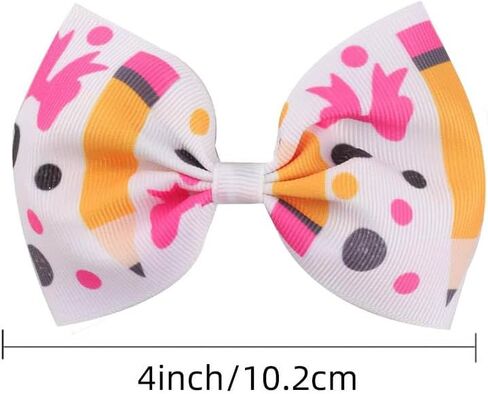 Pencil Hair Clips Yellow School Bow Pencil Hairpin Hairclips Yellow Bowknot BBG29 (-Set A) in Kuwait