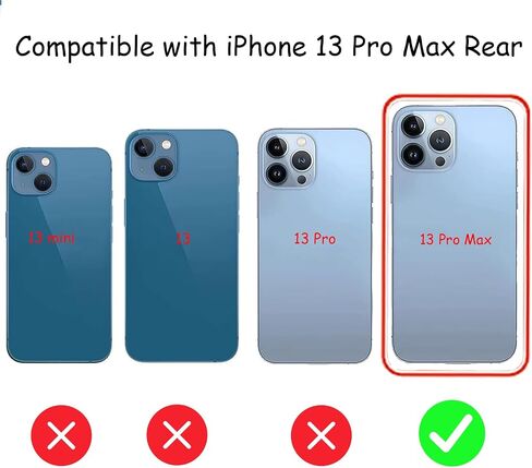 بديل الزجاج الخلفي 13 Pro Max لهاتف iPhone 13 Pro Max الزجاج الخلفي الخلفي، متوافق مع طقم الزجاج الخلفي iPhone 13 Pro Max مع لاصق وأدوات مثبتة مسبقًا (أزرق سييرا) in Kuwait