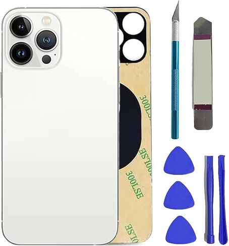 بديل الزجاج الخلفي 13 Pro Max لهاتف iPhone 13 Pro Max الزجاج الخلفي الخلفي، متوافق مع طقم الزجاج الخلفي iPhone 13 Pro Max مع لاصق وأدوات مثبتة مسبقًا (أزرق سييرا) in Kuwait