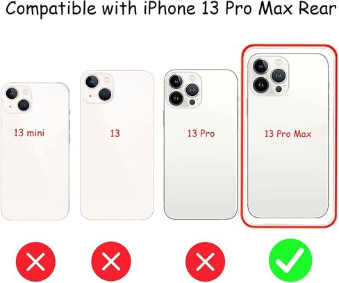 بديل الزجاج الخلفي 13 Pro Max لهاتف iPhone 13 Pro Max الزجاج الخلفي الخلفي، متوافق مع طقم الزجاج الخلفي iPhone 13 Pro Max مع لاصق وأدوات مثبتة مسبقًا (أزرق سييرا) in Kuwait